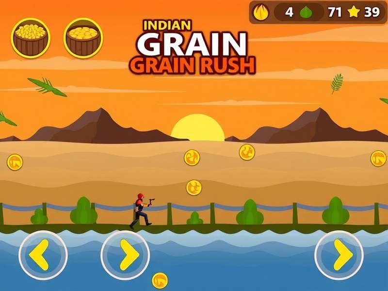 Indian Grain Rush Gameplay Screenshot